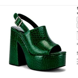 Jeffrey Campbell Kelly Green 6.5 Platforms